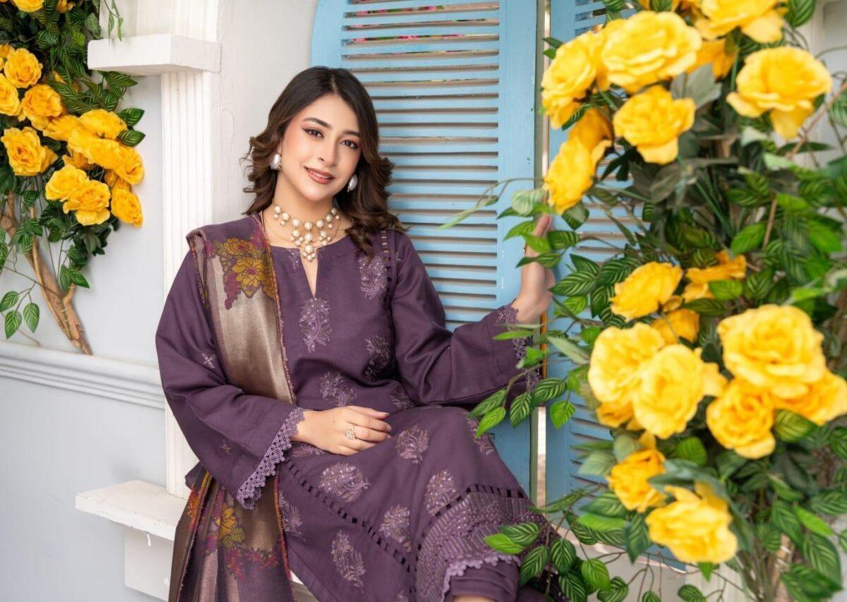 3 Piece | Alaaya Purple